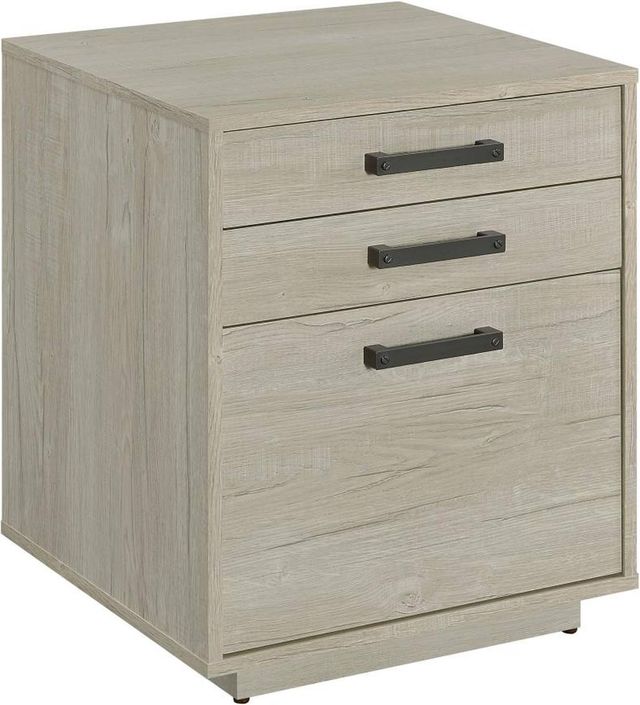Coaster® Loomis Whitewashed Grey File Cabinet-0