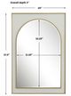 Uttermost® Crisanta Gloss White Arch Mirror-2