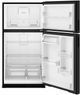 Amana® 33" 21.3 Cu. Ft. Black Top Freezer Refrigerator with Dual Crisper Drawers-1