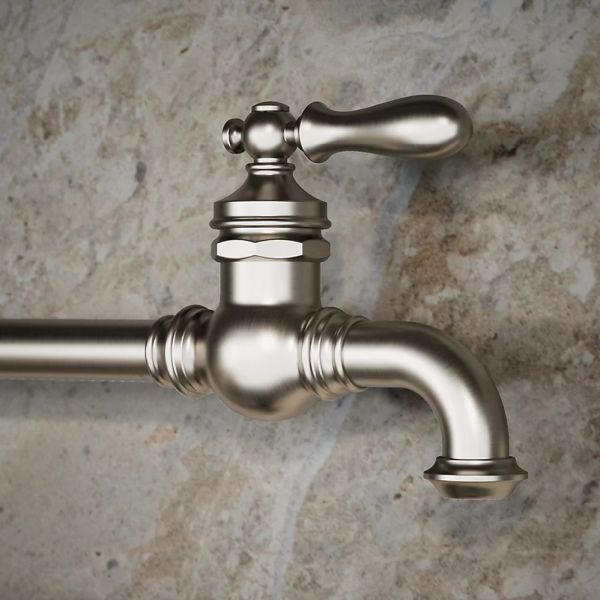 KOHLER® Artifacts® Vibrant Stainless Wall-Mount Pot Filler-2