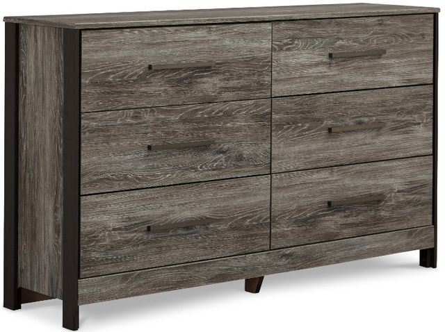 Signature Design by Ashley® Cazenfeld 6-Piece Black/Gray King/California King Panel Headboard Bed Set-2