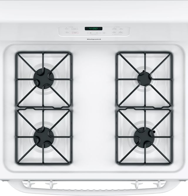 Hotpoint® 30" White Freestanding Gas Range-2