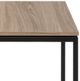 Natuzzi Editions Cabaret Blonde Ash Square Accent Table with Matte Coffee Base-1