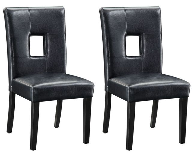 Coaster® Shannon 2-Piece Black Side Chairs-3