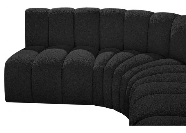 Meridian Furniture Arc 5-Piece Black Sectional-3