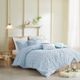 Olliix by Urban Habitat Blue Full/Queen Brooklyn Cotton Jacquard Comforter Set-5