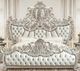 ACME Furniture Sandoval Beige/Champagne Eastern King Upholstered Panel Bed-0