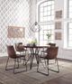 Signature Design by Ashley® Centiar Brown Dining Table with Dark Bronze Base-4