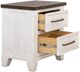 International Furniture Direct Stoa White Nightstand-4