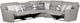 Catnapper® Rockport 5-Piece Gray Manual Reclining Curved Sectional-1
