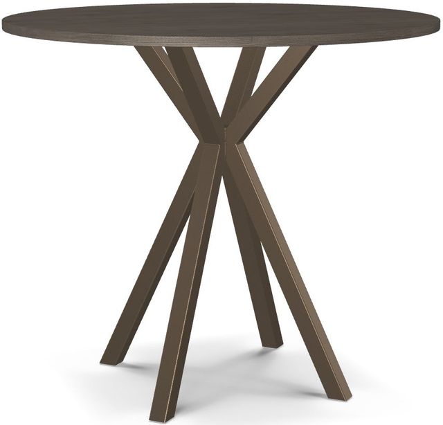 Amisco Customizable Asterisk Round Bar Table with Metal Stand-0