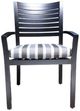 CabanaCoast® Customizable Lakeview Aluminum Outdoor Dining Arm Chair-1