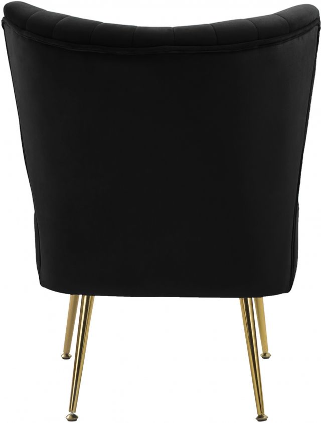 Meridian Furniture Tess Black Velvet Chair-2