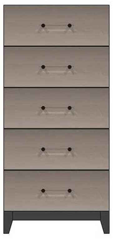 Country View Woodworking Customizable American Modern 24" 5-Drawer Acrylic Front Chest-0