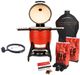 Kamado Joe® Big Joe® 18" Red Freestanding Charcoal Grill-1