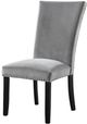 Furniture of America® Kian 2-Piece Black/Light Gray Side Chair Set-2
