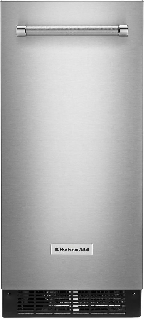 KitchenAid® 15" Stainless Steel with PrintShield™ Finish Automatic Ice Maker-0