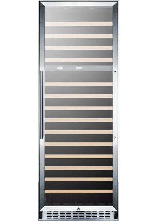 Summit® 24" 16 Cu. Ft. Stainless Steel Wine Cooler with Dual Zone-0