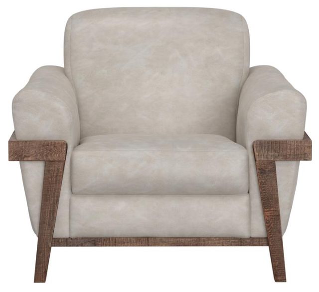 International Furniture Direct Loft Ivory/Brown Accent Chair-1