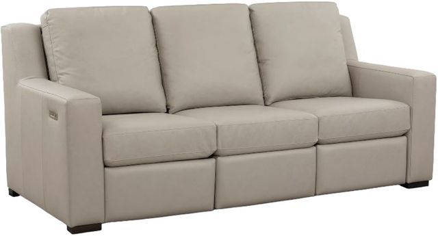 Bassett® Furniture Customizable BenchMade Motion Somers Leather Power Reclining Mechanism Sofa-0