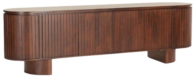 Home Trends & Design Athena Aged Mahogany Media Cabinet-0
