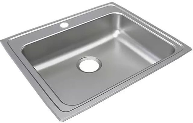 Elkay Lustertone® Classic Lustrous Satin 25" x 21" 4-Hole Single Bowl Drop-in ADA Sink-0