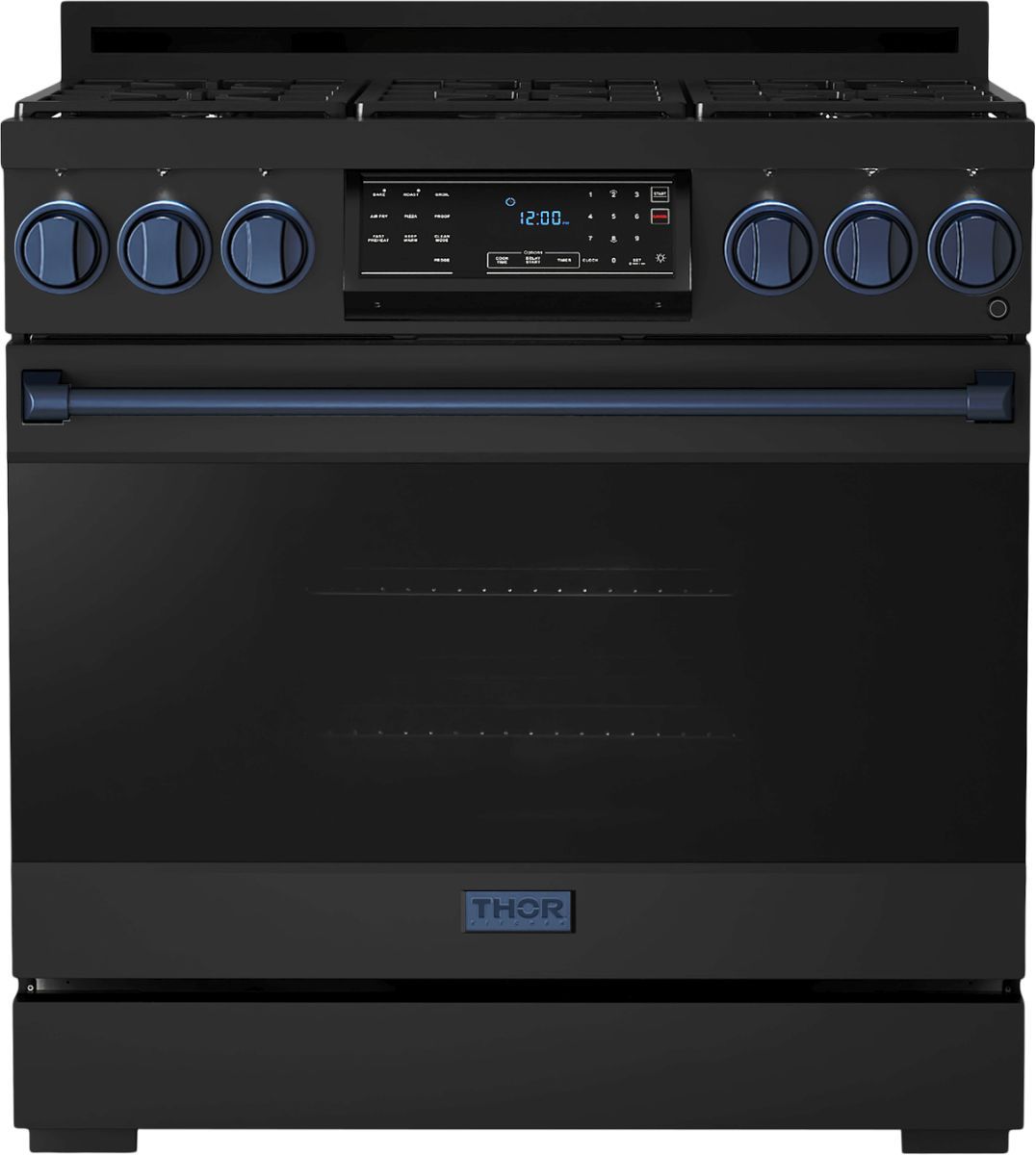 Thor Kitchen® Gordon Ramsay Series 36" Matte Black Pro Style Gas Range