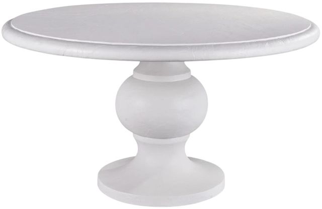 Universal Explore Home™ Coastal Living Outdoor Honolua Bay Abaco White Cast Concrete Dining Table-0