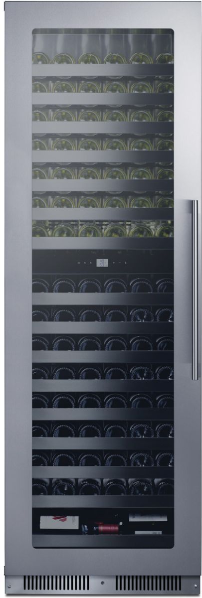 Summit® 24" Stainless Steel Built-In Wine Cooler-1