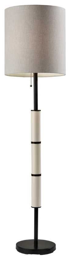Adesso® Vanessa Black Floor Lamp-0