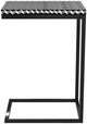 Bassett Mirror Nava Black/White Bone Accent Table-1