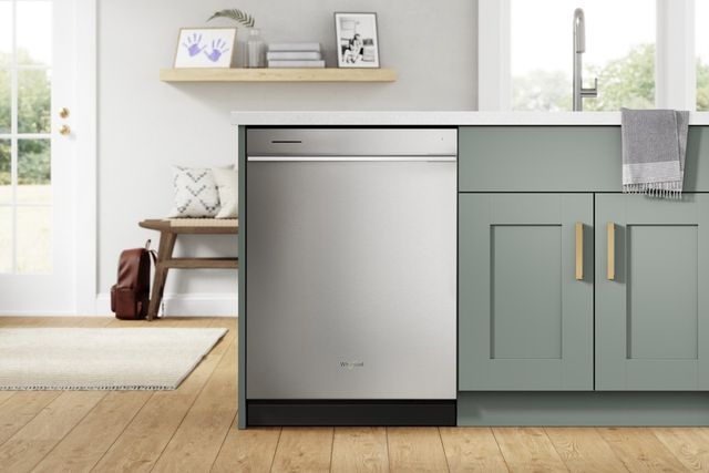 Whirlpool® 24" Fingerprint Resistant Stainless Steel Top Control Built In Dishwasher-7