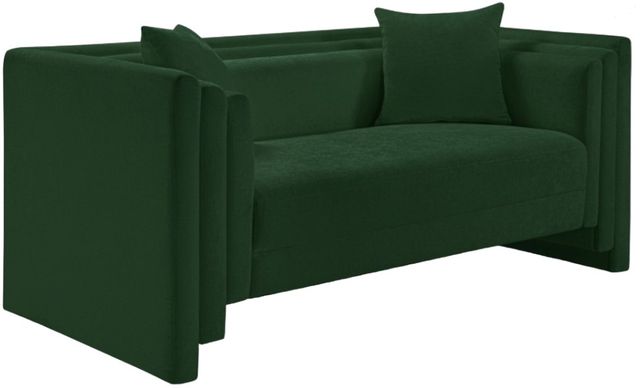 Meridian Furniture Everett Green Chenille Fabric Loveseat-0