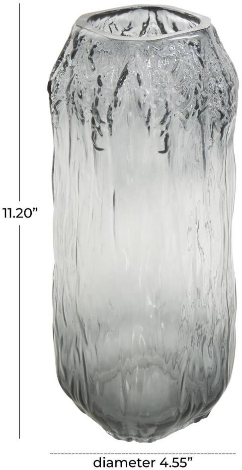 Deco Marche Gray Rectangular Ombre Vase-3