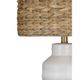 Bassett Mirror Tigris Glossy White Table Lamp-1