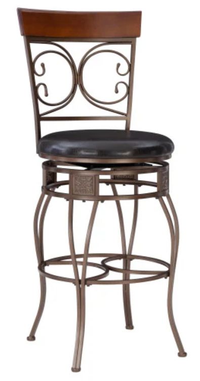 Powell® Bria Brown/Dark Bronze Big and Tall Bar Stool-0
