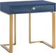 TOV Furniture Janie Blue Lacquer Side Table-1