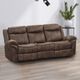 Furniture of America® Agata Brown Manual Reclining Sofa-2