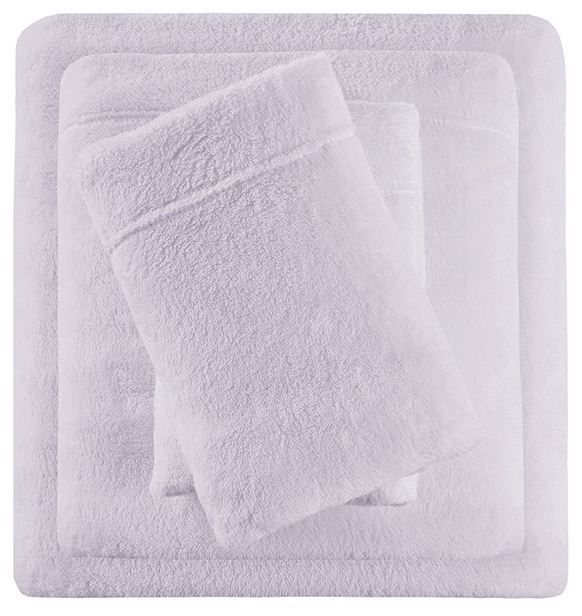Olliix by True North by Sleep Philosophy Soloft Plush Lilac Full Sheet Set-1
