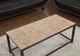 Monarch Specialties Inc. Brown Terracotta Title  Coffee Table with Hammered Brown Base-1