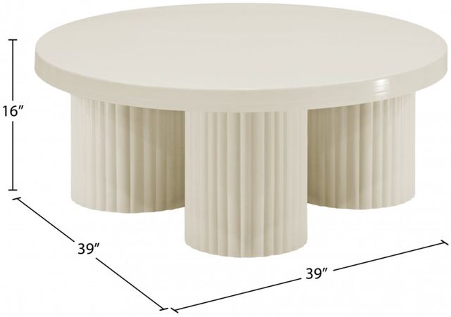 Meridian Furniture Rhodes Cream Coffee Table-3