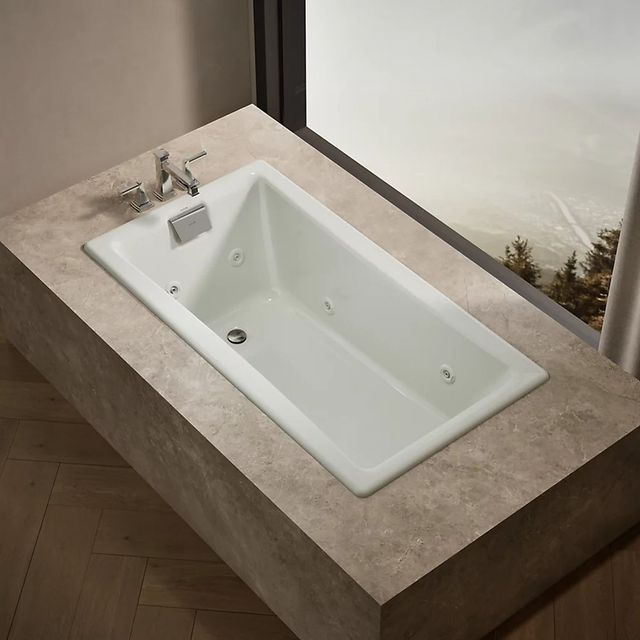 KOHLER® Tea-for-Two® Dune 25" 60" x 32" Whirlpool Bath-1