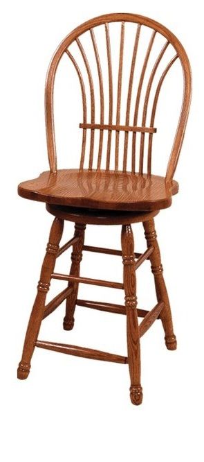 Door County Bow Sheaf Swivel Stool 24"-0