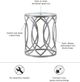 Olliix by Madison Park Tempered Glass Accent Table with Grey Base -1
