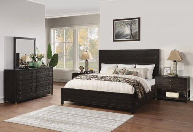 Flexsteel® Cologne Dark Brown King Storage Bed-2