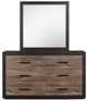 Homelegance® Miter Dark Ebony/Rustic Mahogany Mirror-2