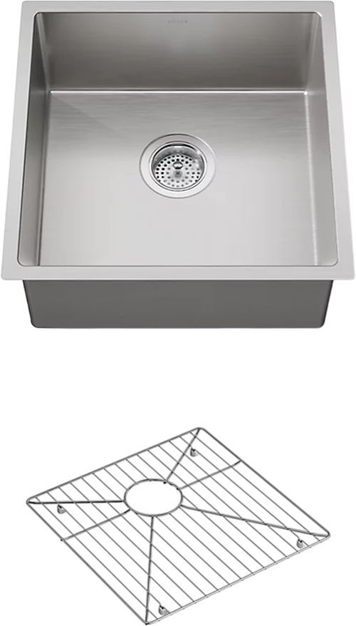 KOHLER® Strive® Stainless Steel 18" Undermount Single-Bowl Bar Sink-0