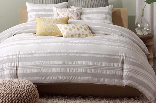 Olliix by INK+IVY Grey King Lakeside Duvet Cover Mini Set-0