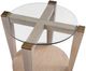 Bassett Mirror Dunes Glass Top End Table with Bleached Oak Frame-3
