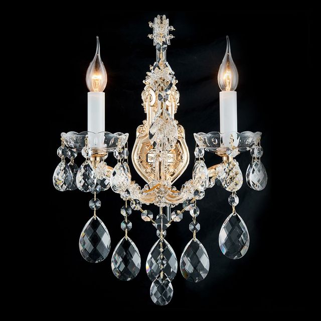 Michael Amini® La Scala Clear 2-Light Wall Sconce-4